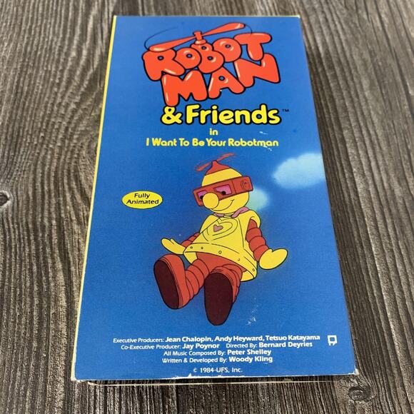Vintage Robotman & Friends I Want To Be Your Robotman VHS 1986 Animated Kids - Picture 1 of 8